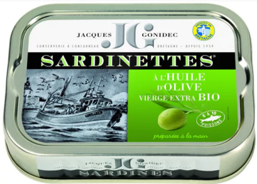 Sardinetten - Extra Olivenoel - Fischdose - Fischkonserve - Bretagne - franzoesische Feinkost